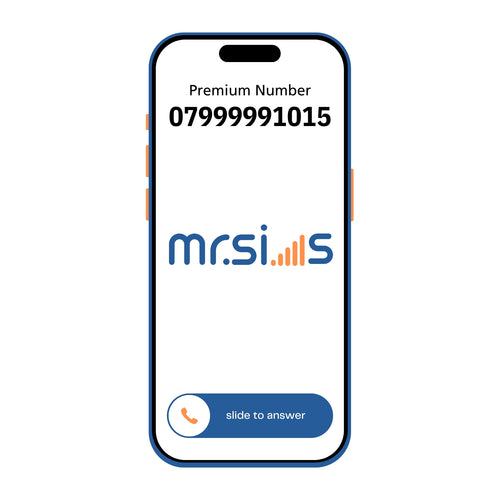 Easy Memorable Gold VIP Number Sim card UK Pay As You Go Mobile 07999991015 MR.SIMS